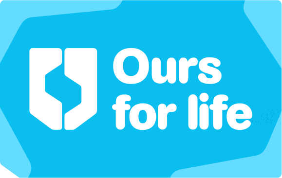 Ours for Life logo